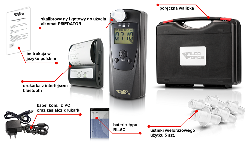 Alkomat AlcoForce COBRA z drukark? termiczn? - obrazek 2