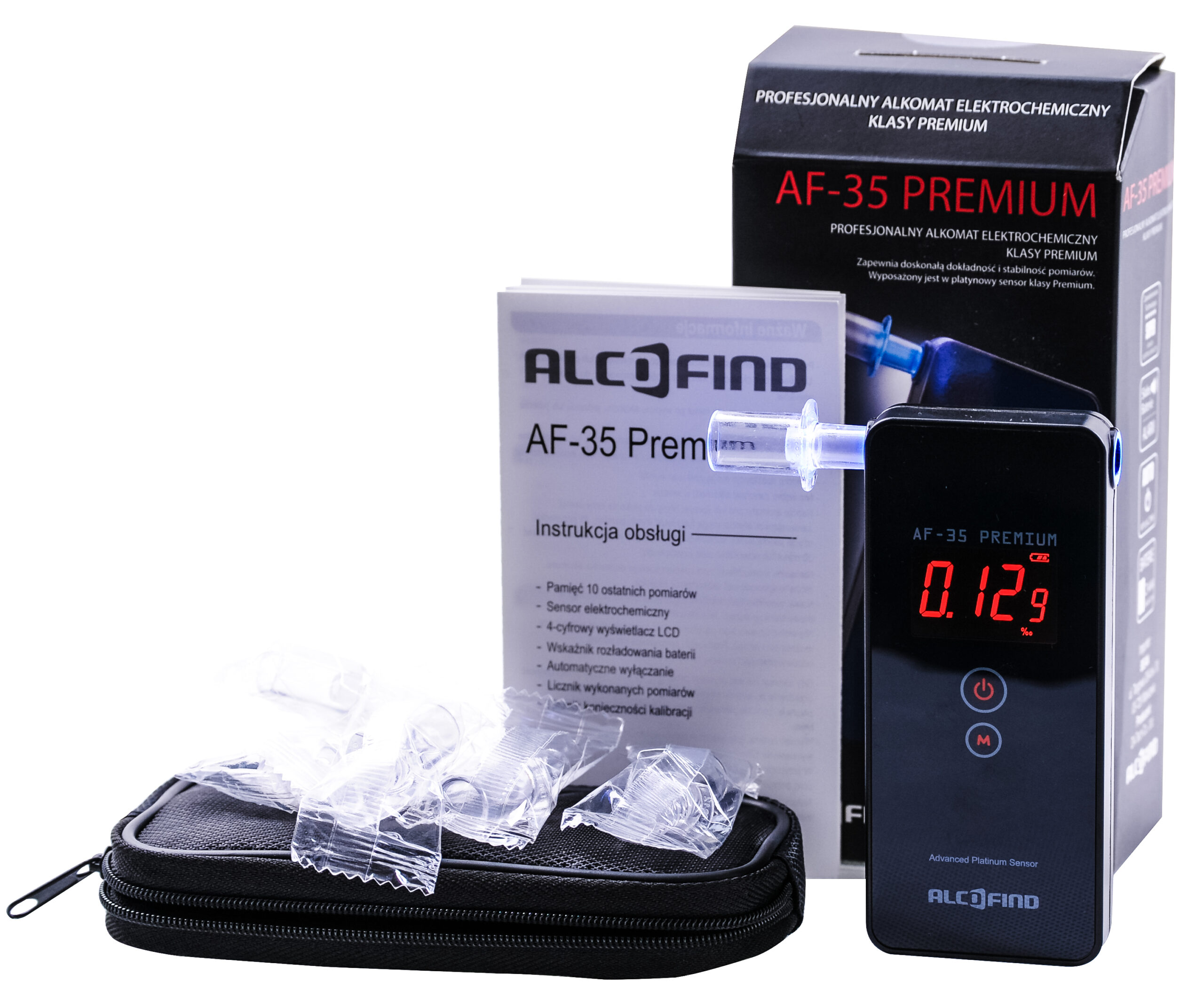 Alkomat marki AlcoFind AF-35 Premium z Do?ywotni? Gwarancj? oraz adiustacj? w pakiecie