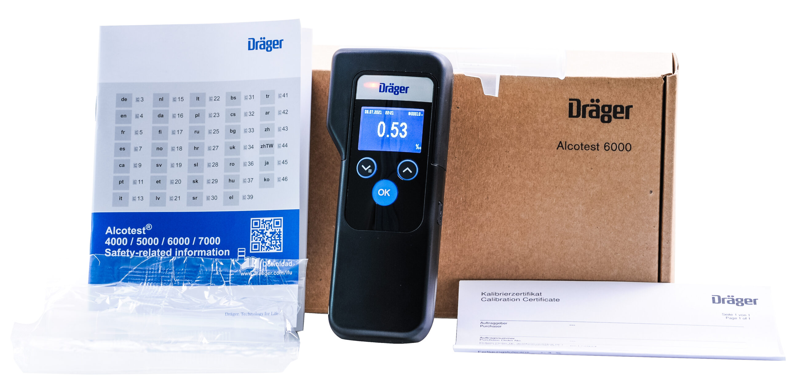 Alkomat Drager Alcotest 6000 + Certyfikat Adiustacji plus serwis - obrazek 4