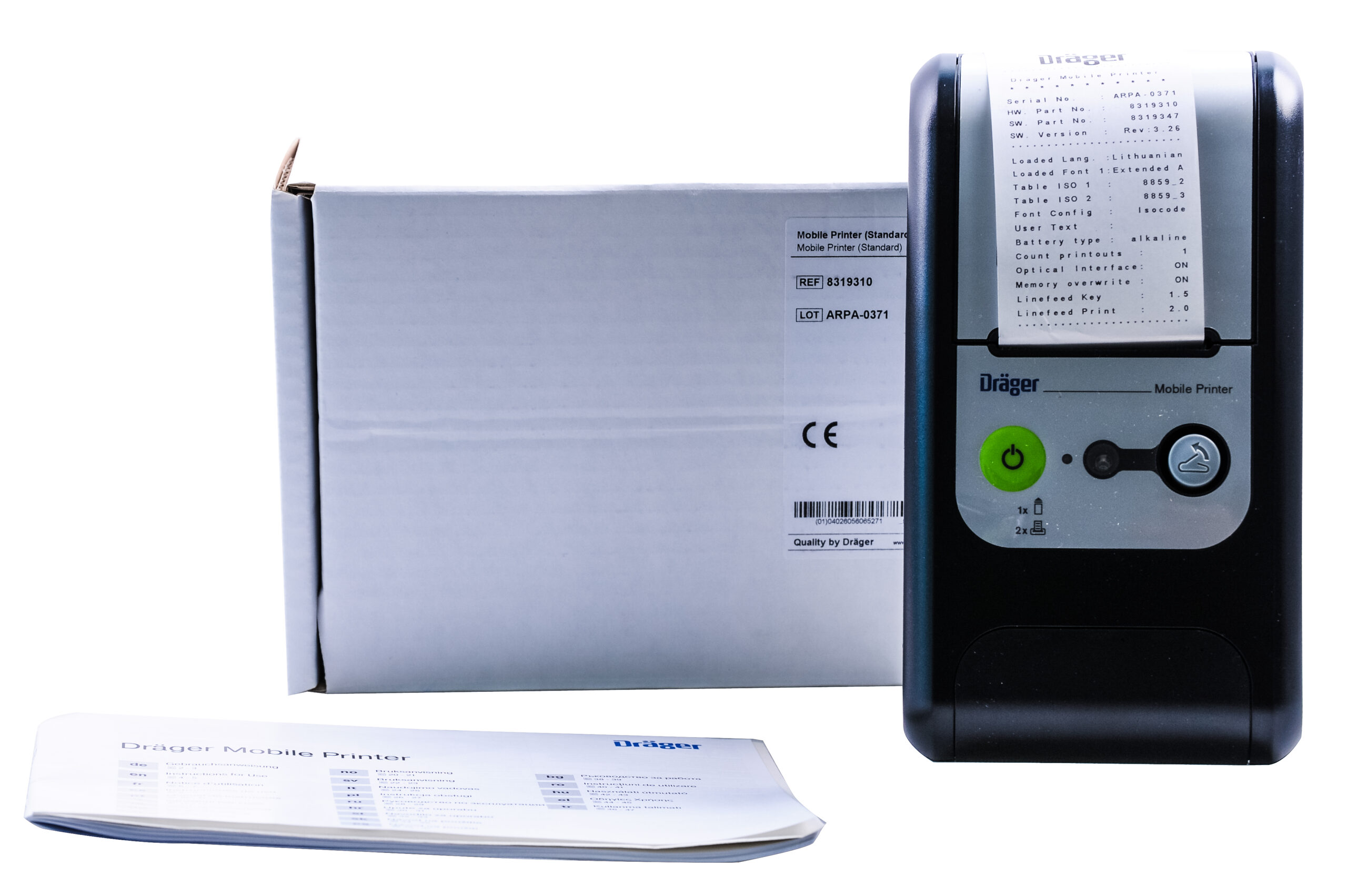 Drukarka mobilna bluetooth do alkomatu marki Drager 6000