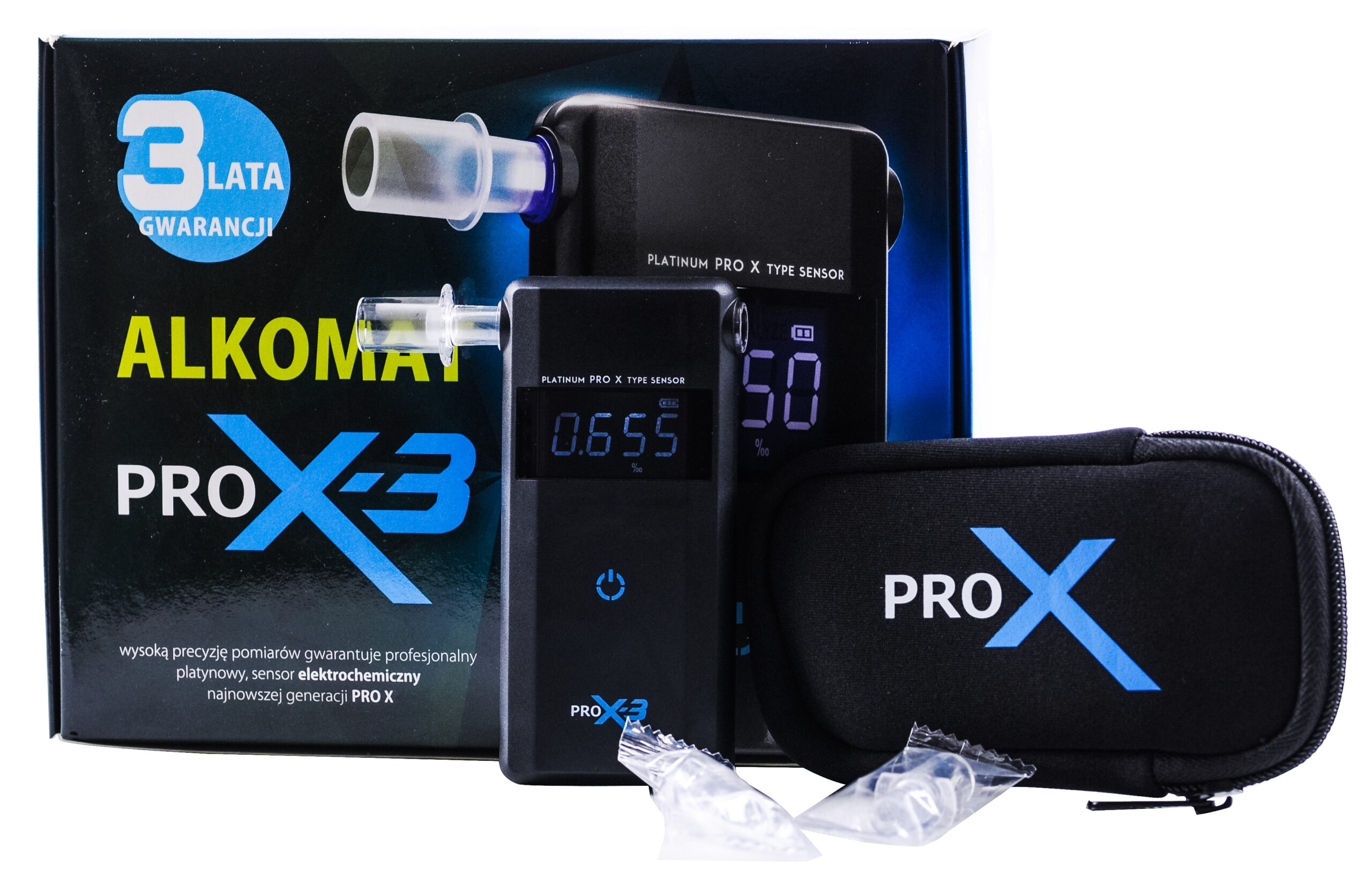 Alkomat PRO X-3 marki AlcoFind z platynowym sensorem - obrazek 8