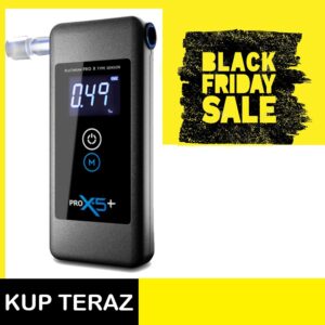 BLACK WEEK Alkomat PRO x-5+ Plus z platynowym sensorem marki AlcoFind